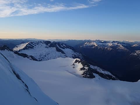 View of the Bonar Glacier below
