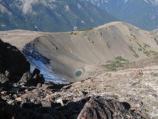 The tarn from the top of Mt. Buckhorn 10/09/2009