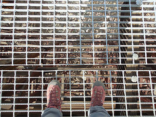 Boot shot from atop the trestle