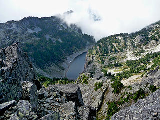 Gunn Lake from the summit