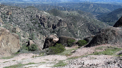 Views toward Condor Gulch trail