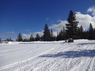 Cloverland Sno Park sits idle. I purchased a 40 dollar permit to park here and it ended up being a donation to the state.