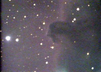 Horsehead Nebula in Orion, 15 minutes with 8" F4.