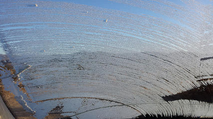 Frost on the windshield