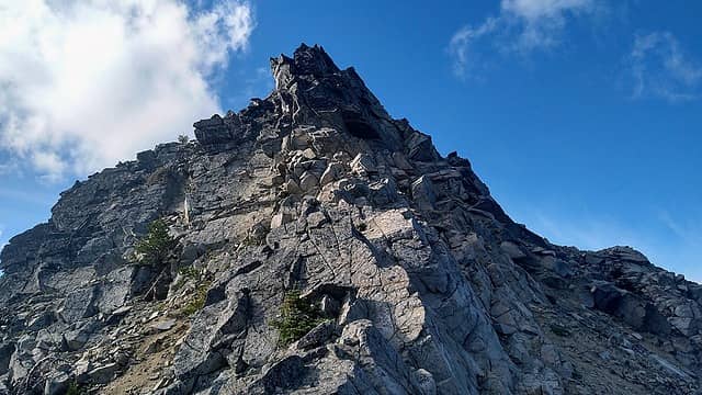 The south summit block, we scrambled to the left