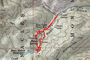 Bear-Gulch-Cave-route