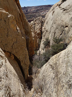 Exit canyon descent route