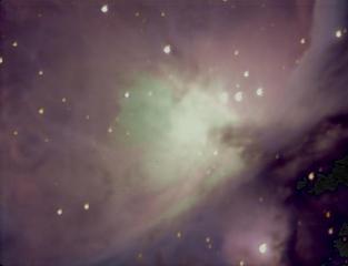 A dusty hydrogen storm in the adjacent Orion arm of our galaxy