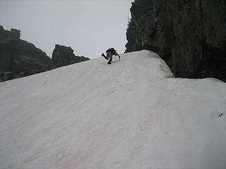 Paul dropping down from the 7200' col