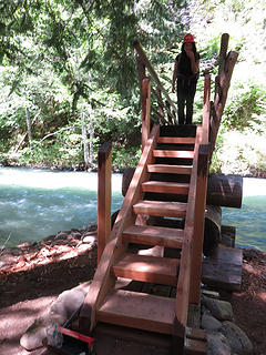 Sturdy bridge across Canyon Creek
