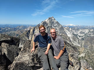 Kudos to my son, who climbed Argonaut for the second time just to join me.