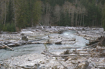 Whitechuck River, 2003 log deposits