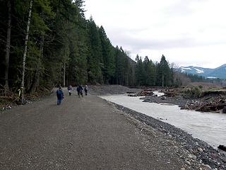 Service road along Nisqually River