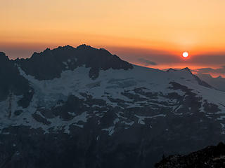 Mount Challenger and sunset