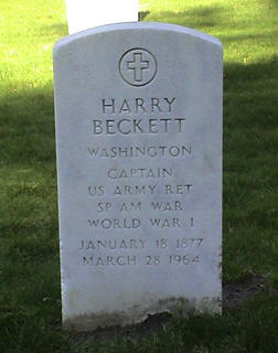 Harry Beckett's headstone