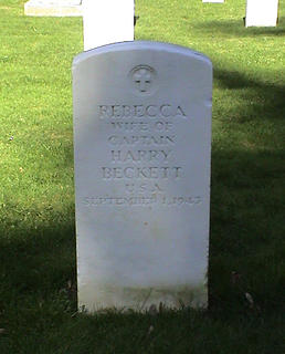 Rebecca Beckett's headstone