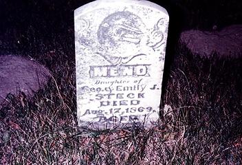Meno Steck headstone - Smith Family Cemetary Rockport Mo.