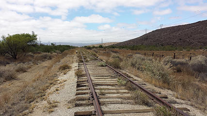 RR tracks looking south