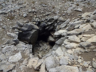 There are several of these curious holes on the summit.