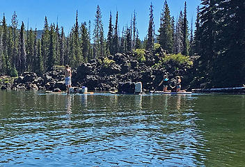 Family Camping with a SUP, Sparks Lake