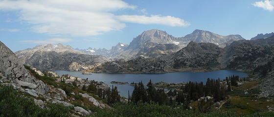 Island Lake with the Continental Divide behind