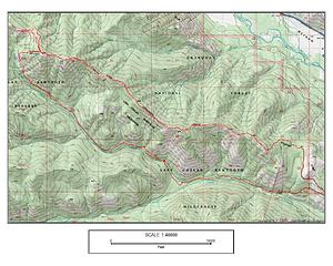 Virginian Ridge - Mckinney - Wolf Creek Loop 20 miles, 7500'