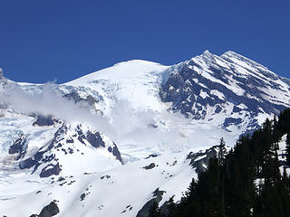 Tahoma Glacier, "sickle" visible left