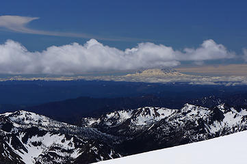 Mt Rainier from the gap between Little and West Annapurna (Teanaway in the foreground)