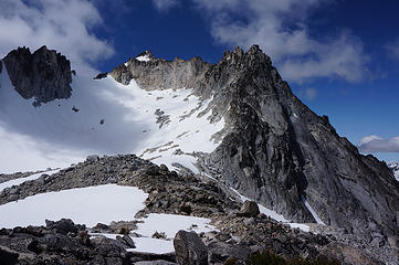 Dragontail Peak from the top of the Aasgard Pass
