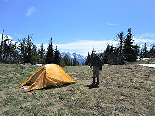 Steve with his Big Agnes Slater
