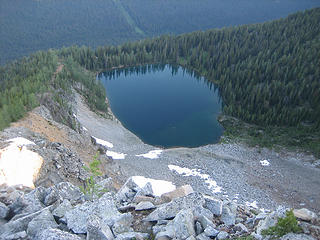 view down to Lake Ferguson