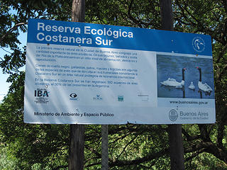 Entry to the Reserva Ecologica in Buenos Aires, Argentina
