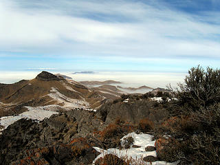 This is the view you get when you are at the summit of Craner Peak (a peak west of Salt Lake city by about 70 miles