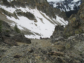 Jake ascending choss to col