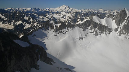 view over towards Glacier Pk
