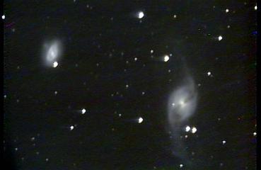 NGC3718 was disrupted and twisted by a close encounter with another galaxy.