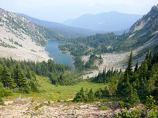 Hidden Lake from the Green Park saddle