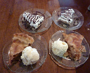 pies at Old Mill Cafe, Carlsborg (Sequim)