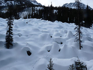 Snow humps