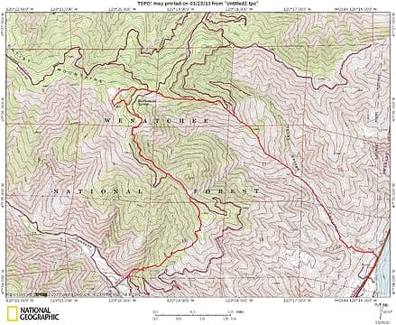 Tenas George- Ridge - Entiat Ridge - Swakane Canyon