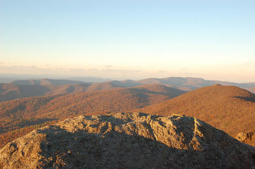 Sunset from the AT in Shenandoah NP