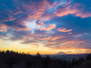 Sunrise over Rainier