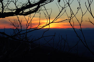 Sunset from AT in Shenandoah National Park