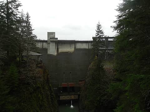 the Wynoochee Dam, the architecture evokes some sort of dystopian overlord mood, like a prison fortress... at least to me