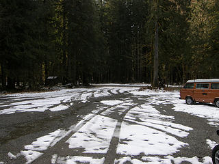 Parking area at Deer Creek road.