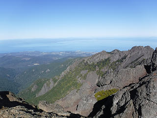 Port Angeles and Strait of Juan De Fuca from the summit