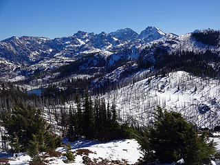 View of the Seven Devils Range from the lookout.