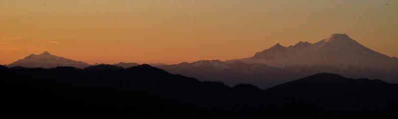 Twin Sisters And Mt Baker
