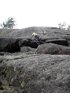 Taehee leading 4th pitch of R&D Route