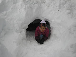 Sahale in the snow cave